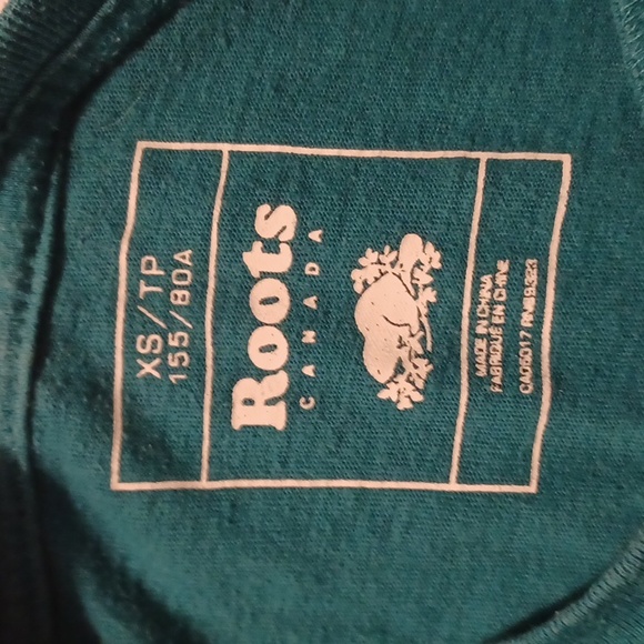 4/$40 Teal Blue Roots Tee - Size XL - Picture 7 of 9